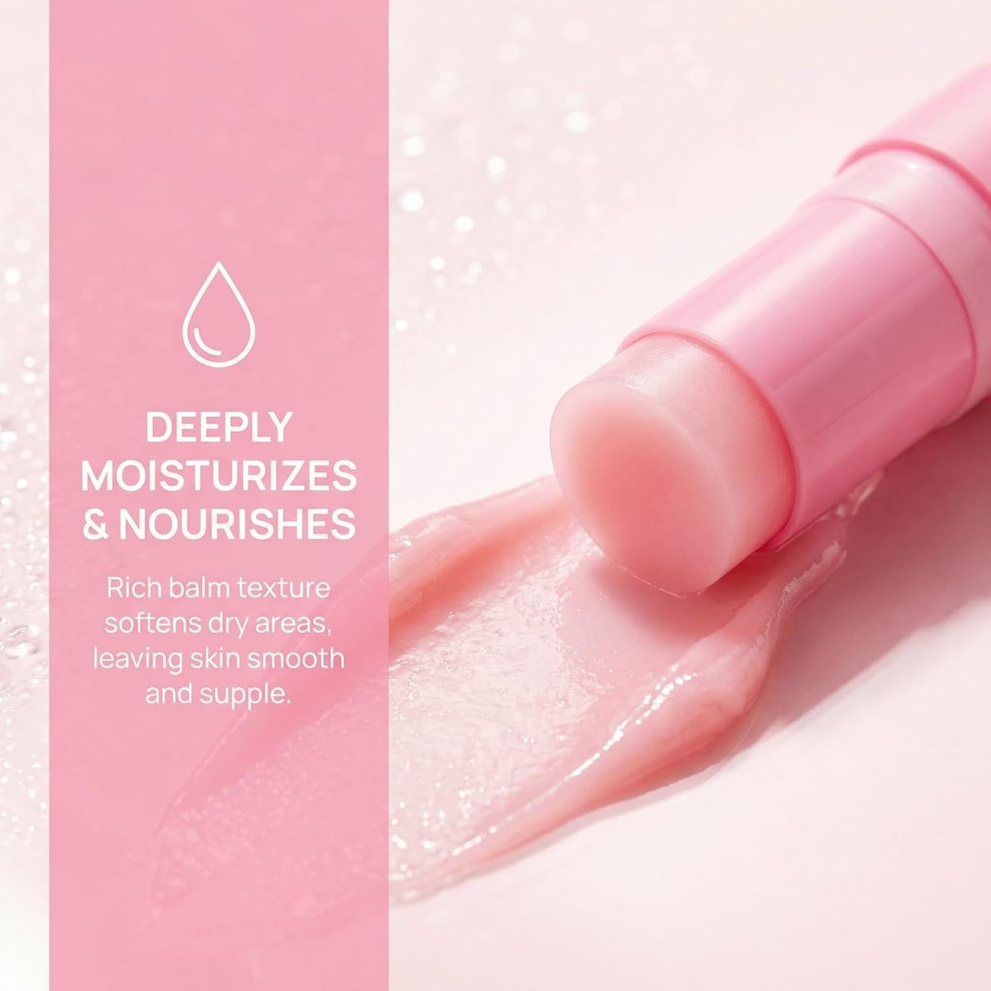 PDRN Pink Collagen Volume Multi Balm - Multi-Purpose Anti-Aging Face Stick for Under-Eye, Neck, Forehead & Smile Lines - Firming & Lifting Collagen Booster with Poly Deoxy Ribo Nucleotide (10G)